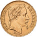 Francja, Napoleon III, 20 Francs, Napoléon III, 1868, Strasbourg, Złoto