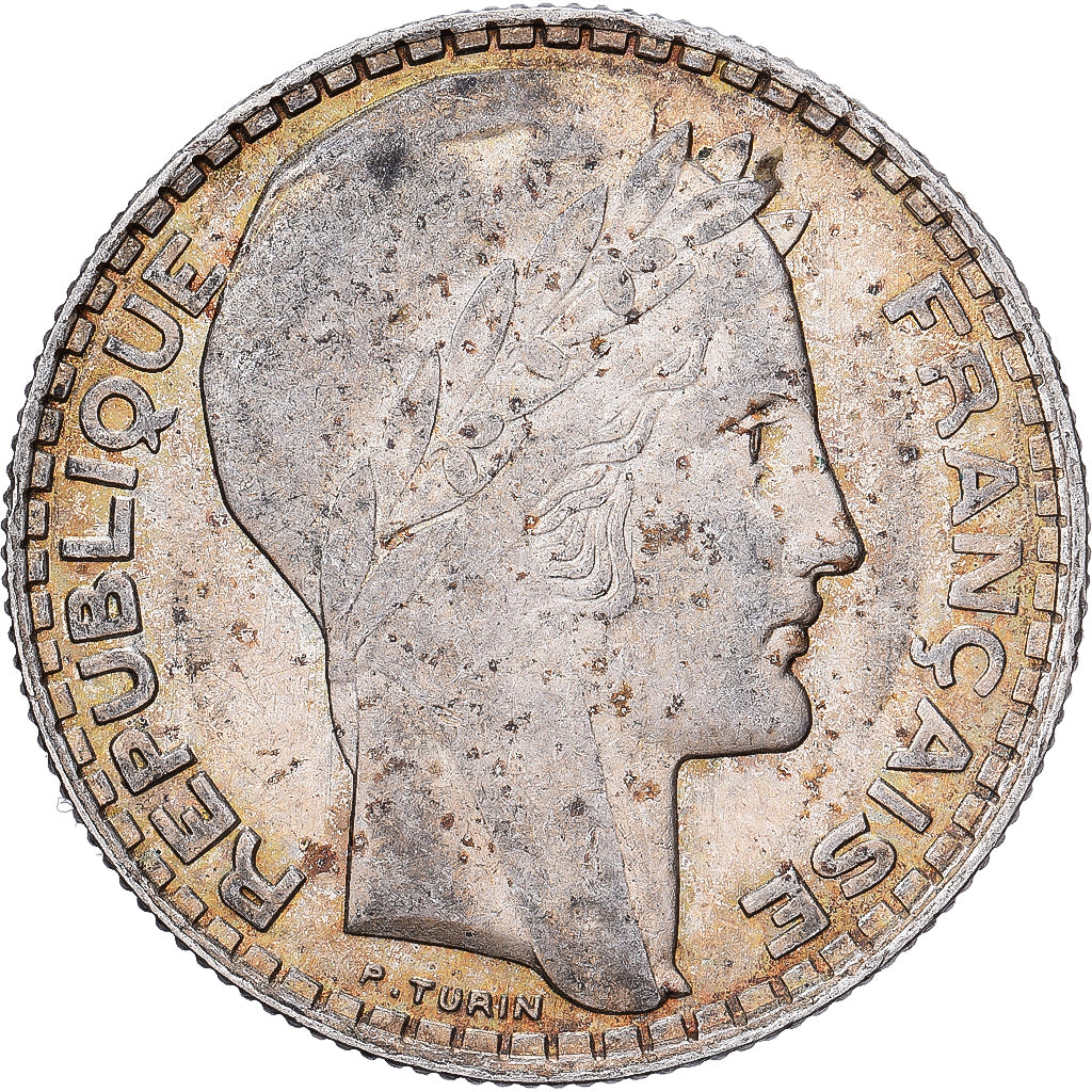 Frankreich, 10 Francs, Turin, 1929, Paris, Silber, VZ, KM:878