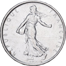 France, 5 Francs, Semeuse, 1961, Silver, AU(55-58), KM:926