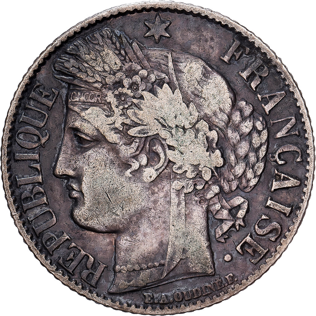 France, Franc, Cérès, 1887, Paris, Silver, VF(30-35), KM:822.1