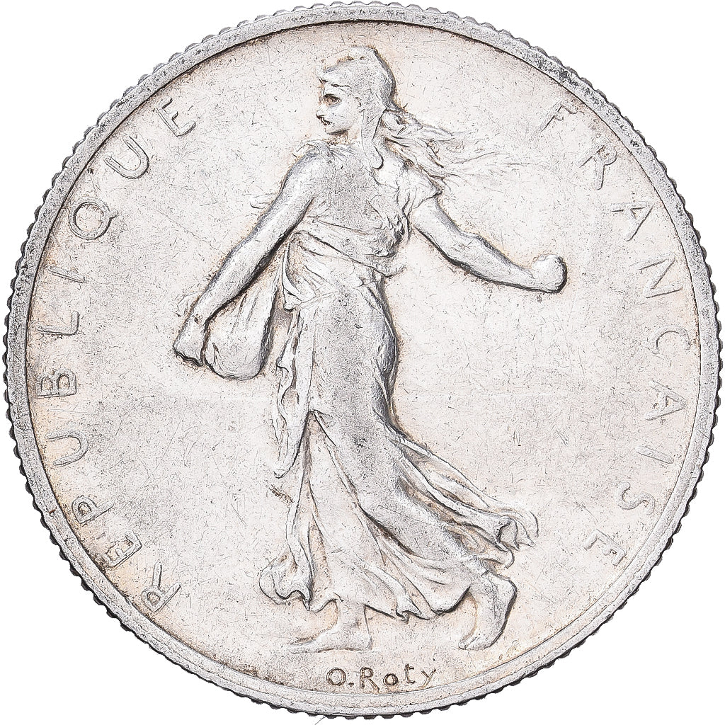 Frankrijk, 2 Francs, Semeuse, 1905, Paris, Zilver, ZF, KM:845.1