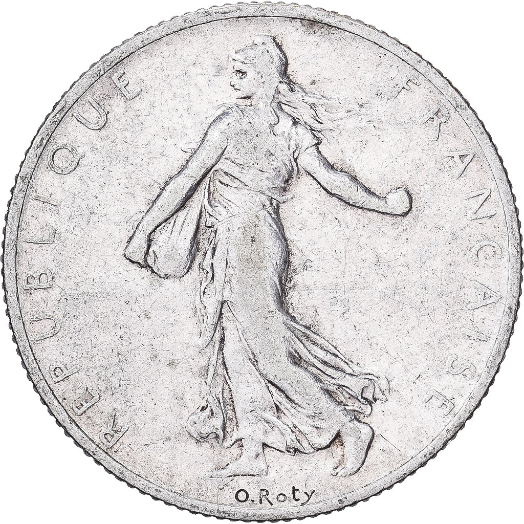 Frankrijk, 2 Francs, Semeuse, 1909, Paris, Zilver, FR+, KM:845.1