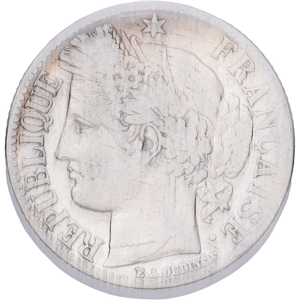 Frankrijk, Franc, Cérès, 1849, Paris, Zilver, ZG+, KM:759.1