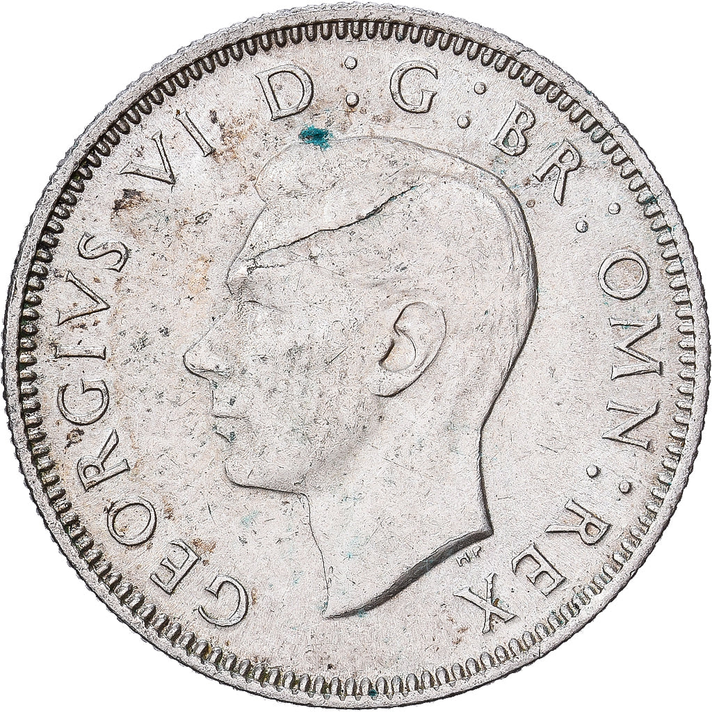 Groot Bretagne, George VI, Shilling, 1946, Zilver, PR+, KM:854