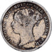 Groot Bretagne, Victoria, 3 Pence, 1883, Zilver, FR, KM:730