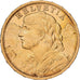 Szwajcaria, 20 Francs, 1909, Bern, Złoto, AU(55-58), KM:35.1