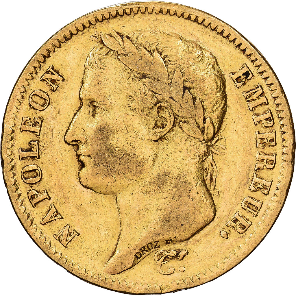 Francia, 40 Francs, Napoléon I, 1811, Paris, Oro, MB+, KM:696.1