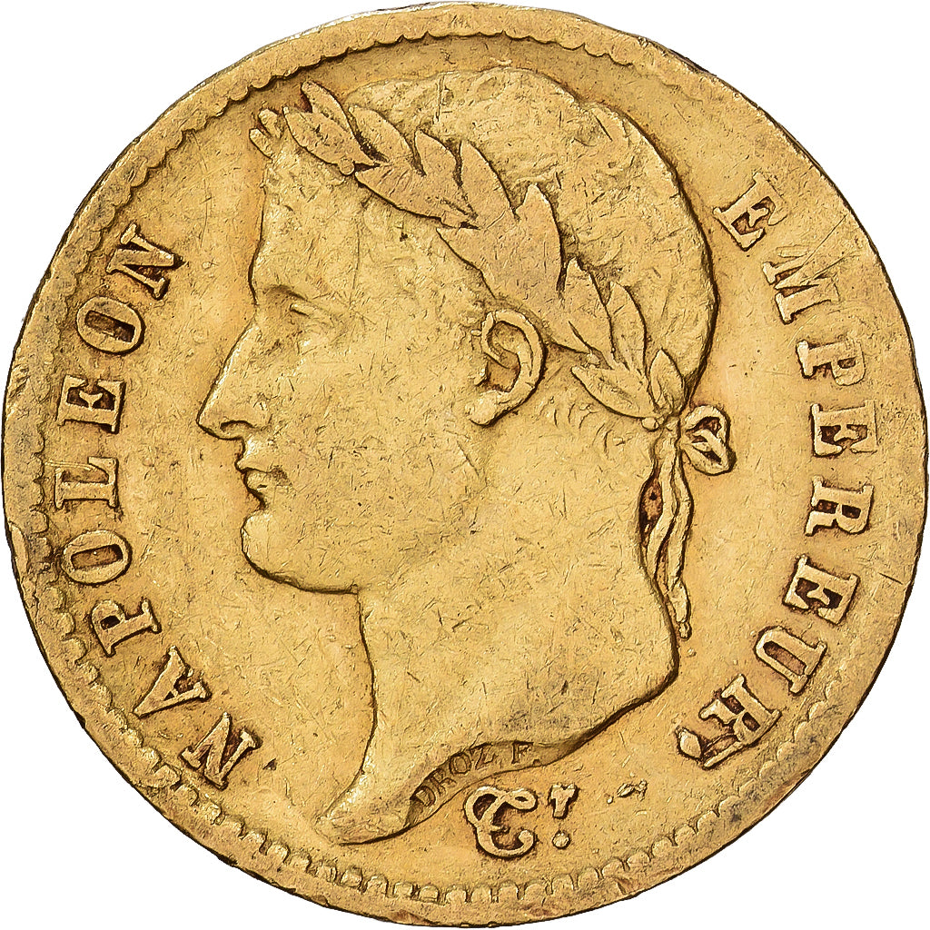 Frankreich, 20 Francs, Napoléon I, 1812, Paris, Gold, S, KM:695.1