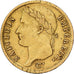 Frankreich, 20 Francs, Napoléon I, 1814, Paris, Gold, S+, KM:695.1