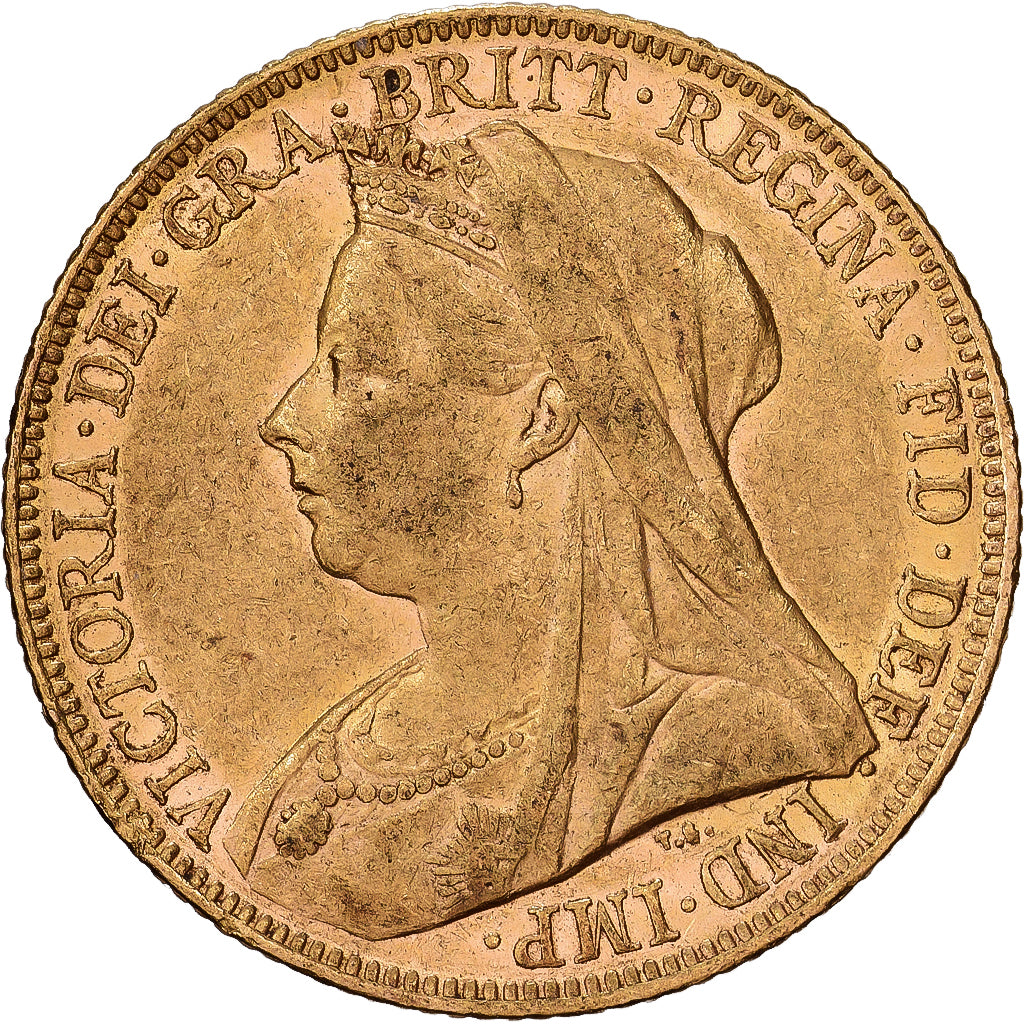 Australia, Victoria, Sovereign, 1899, Złoto, AU(50-53), KM:785