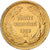 Turcja, 100 Kurush, Undated (1967), Złoto, VF(30-35), KM:855