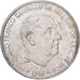 Hiszpania, Caudillo and regent, 100 Pesetas, 1966 (68), Srebro, AU(55-58)