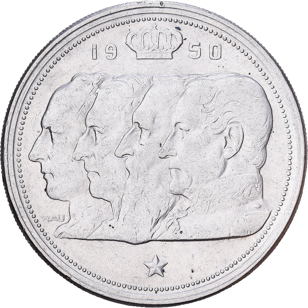 Belgium, 100 Francs, 100 Frank, 1950, Silver, VF(30-35), KM:138.1