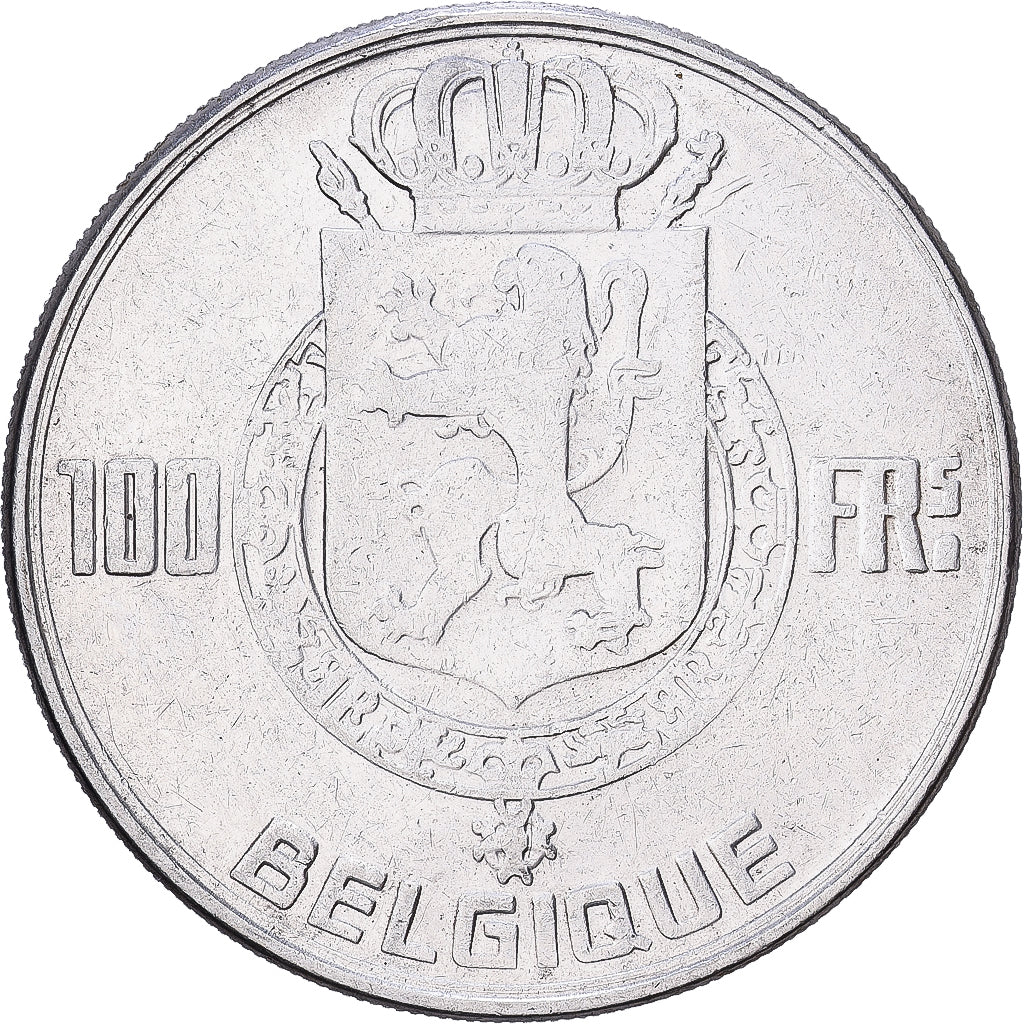 Belgium, 100 Francs, 100 Frank, 1950, Silver, VF(30-35), KM:138.1