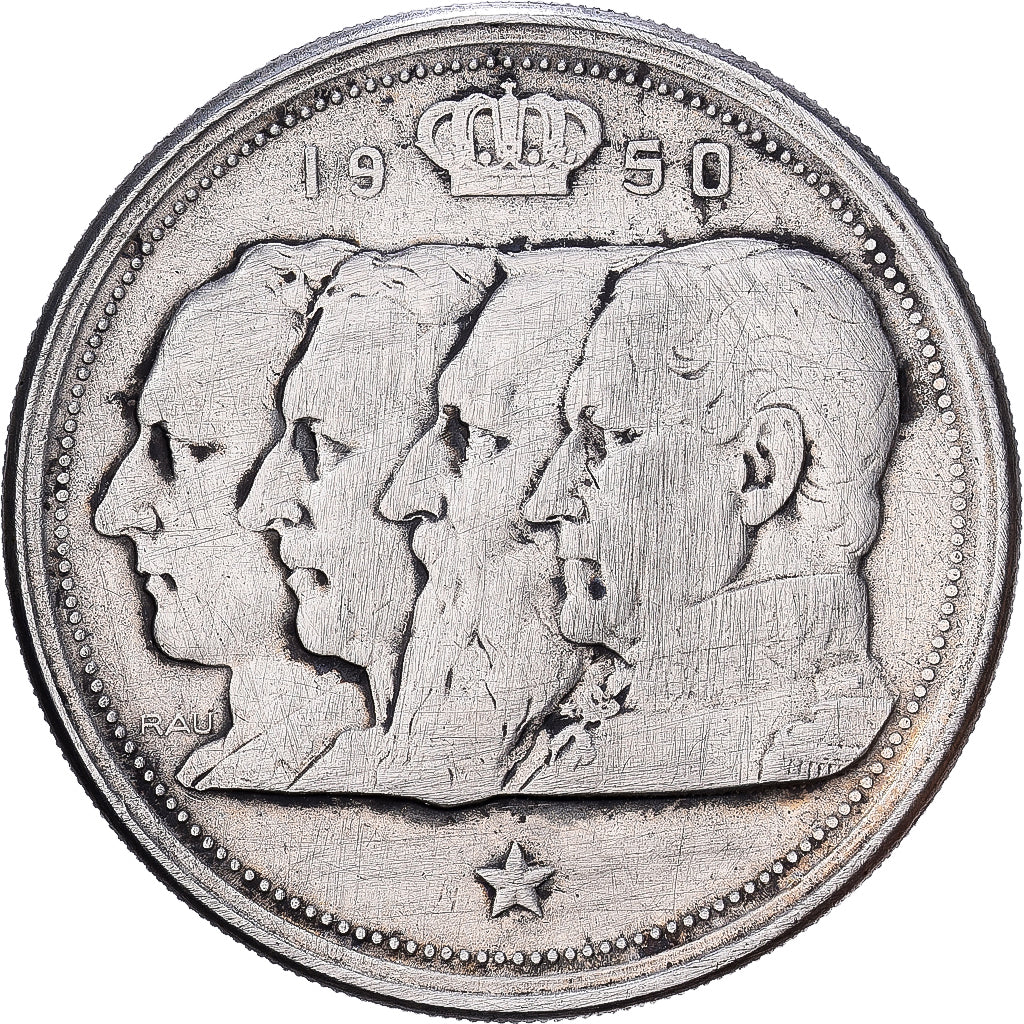 Belgium, 100 Francs, 100 Frank, 1950, Silver, VF(20-25), KM:138.1