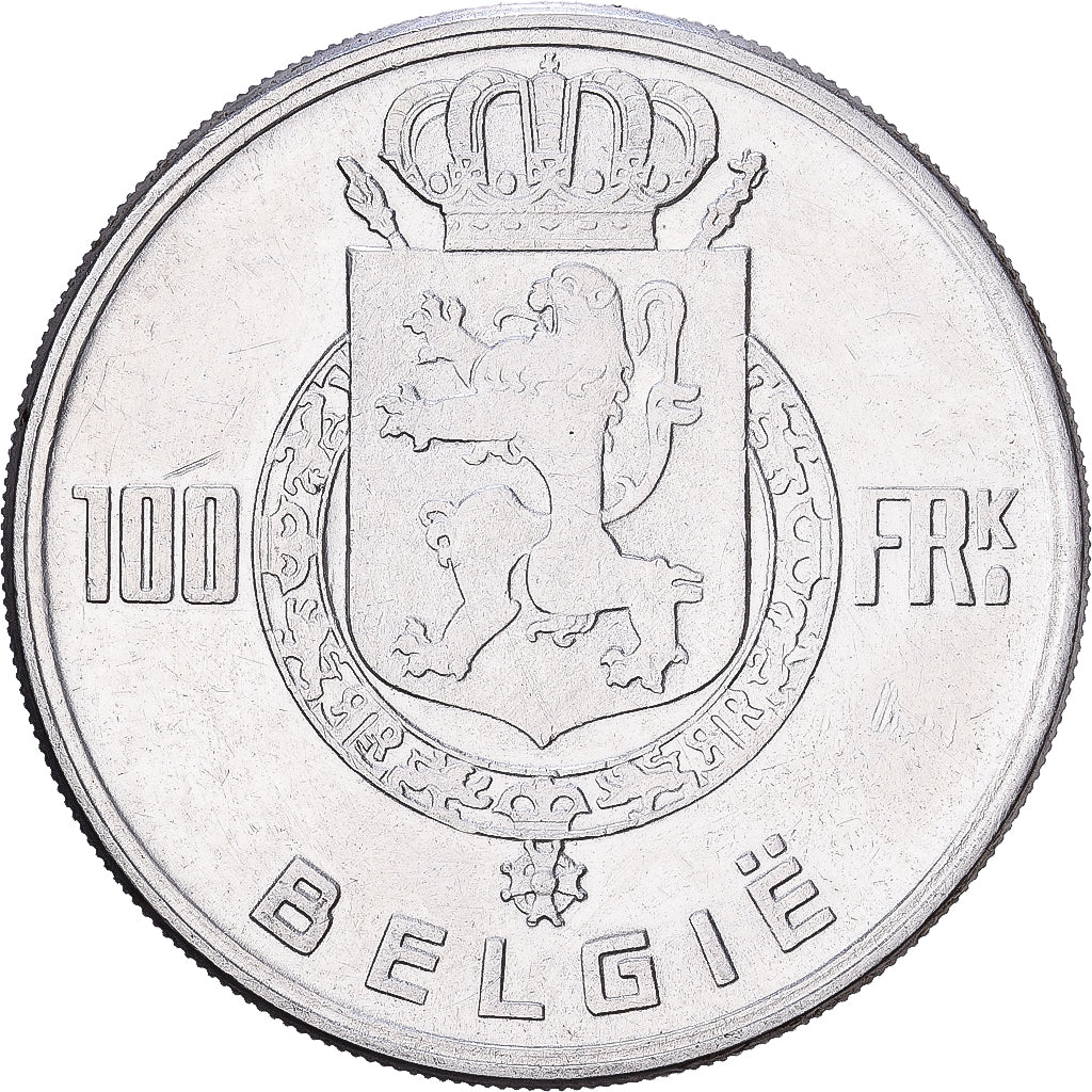 Belgium, 100 Francs, 100 Frank, 1951, Silver, EF(40-45), KM:139.1