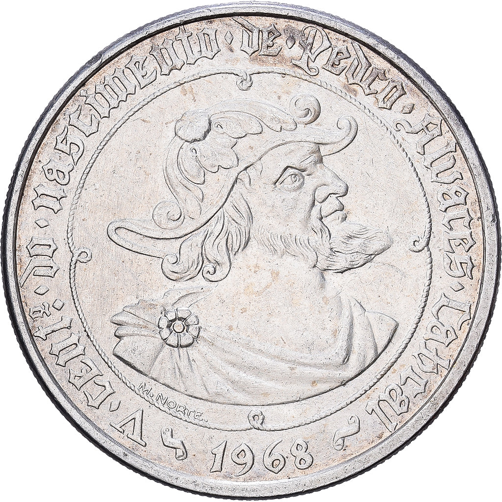 Portugal, 50 Escudos, 1968, Plata, BC+, KM:593