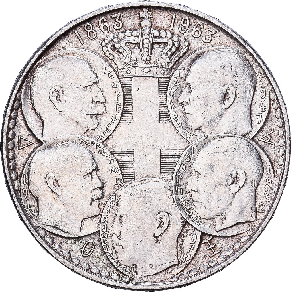 Griechenland, Paul I, 30 Drachmai, 1963, Silber, S+, KM:86