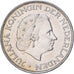 Nederland, Juliana, 2-1/2 Gulden, 1960, Zilver, ZF, KM:185