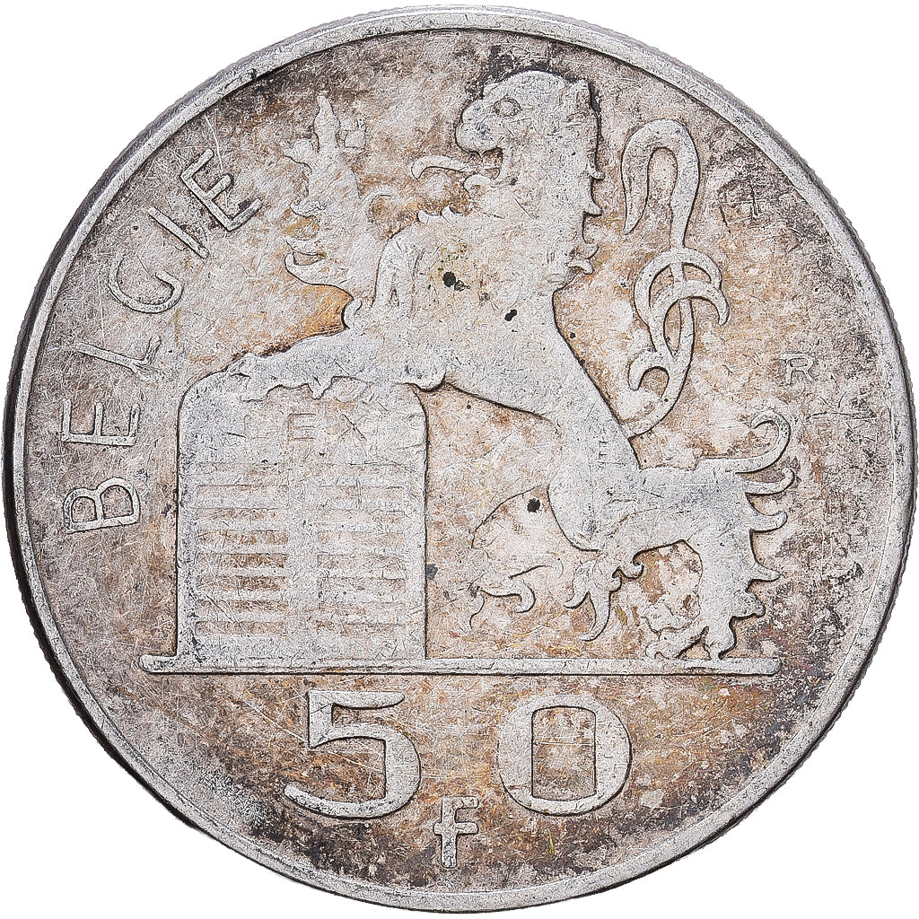 Belgien, 50 Francs, 50 Frank, 1950, Silber, S, KM:137