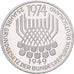République fédérale d'Allemagne, 5 Mark, 1974, Stuttgart, Argent, SUP+