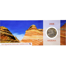 États-Unis, quarter dollar, Arizona, 2008, Philadelphie, Cupro-nickel, FDC