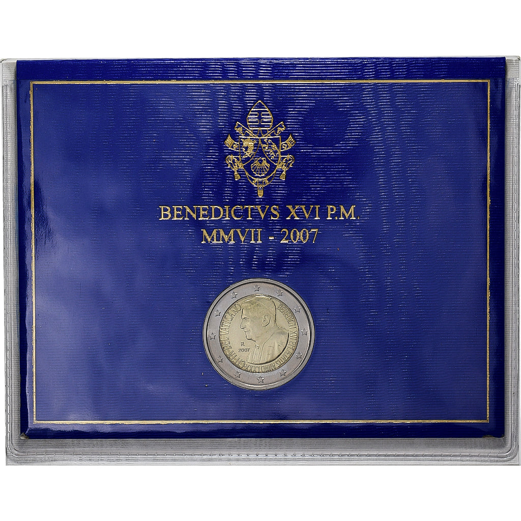 Vatican, Benoît XVI, 2 Euro, BU, 2007, Rome, Bimétallique, FDC