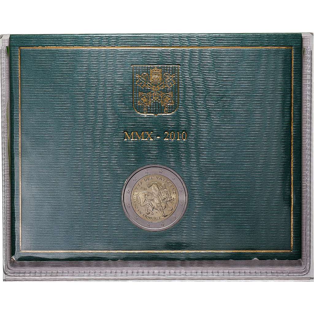 Vatican, Benedict XVI, 2 Euro, BU, 2010, Rome, Bi-Metallic, MS(65-70)