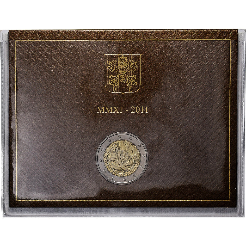 Vatican, Benedict XVI, 2 Euro, BU, 2011, Rome, Bi-Metallic, MS(65-70)