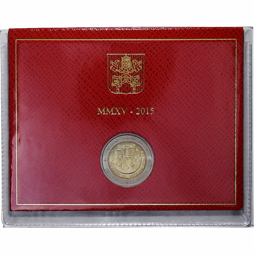 Vatican, Francis, 2 Euro, BU, 2015, Rome, Bi-Metallic, MS(65-70)