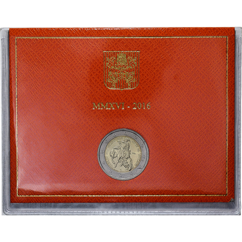 Vaticano, Francis, 2 Euro, BU, 2016, Rome, Bimetálico, MS(65-70)