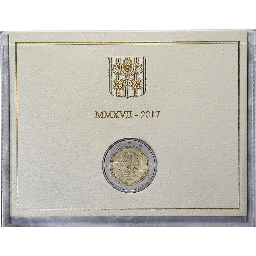Vatican, Francis, 2 Euro, BU, 2017, Rome, Bi-Metallic, MS(65-70)