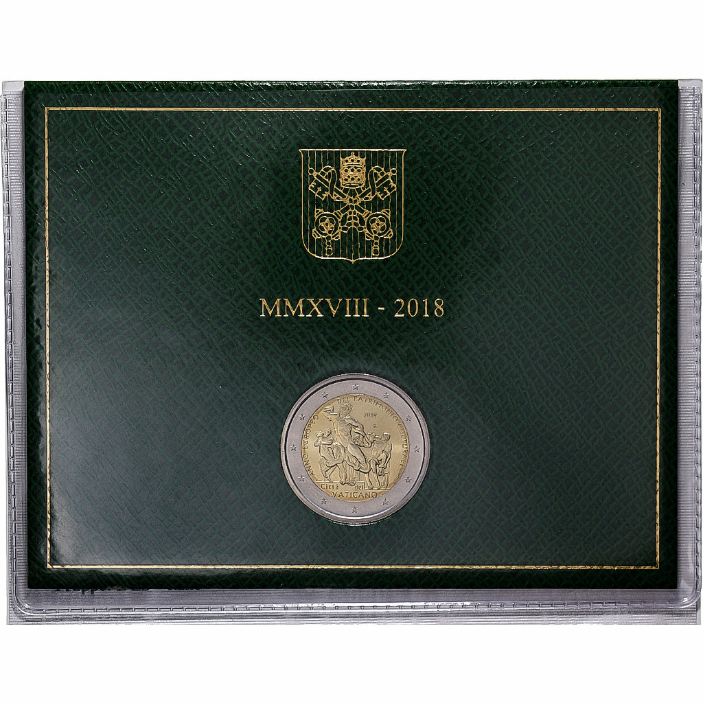 Vaticano, Francis, 2 Euro, BU, 2018, Rome, Bimetálico, FDC