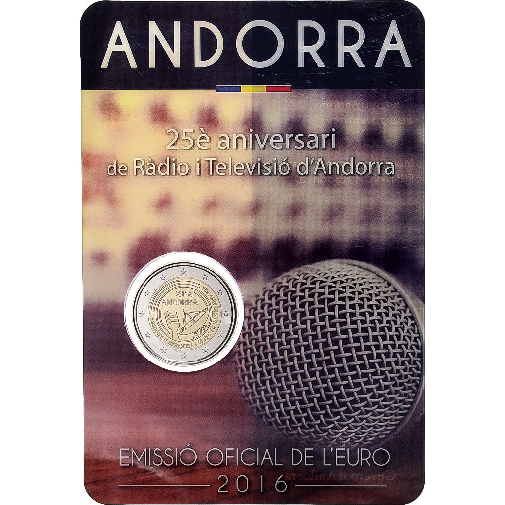 Andorra, 2 Euro, BU, 2016, Madrid, Bi-metallico, FDC