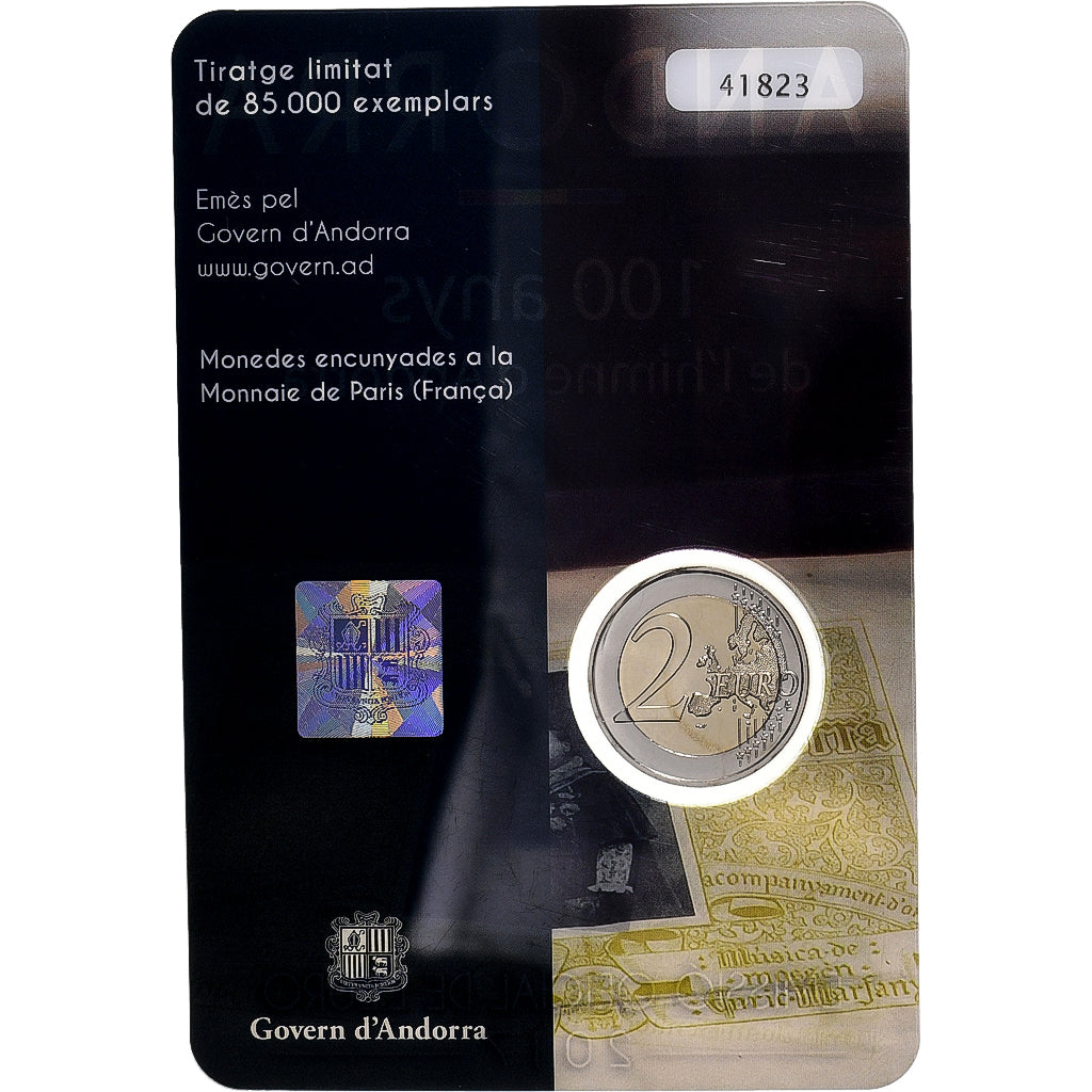 Andorra, 2 Euro, BU, 2017, Monnaie de Paris, Bi-Metallic, MS(65-70)