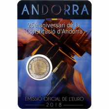 Andorra, 2 Euro, BU, 2018, Madrid, Bi-Metallic, MS(65-70)