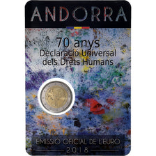 Andorre, 2 Euro, BU, 2018, Madrid, Bimétallique, FDC