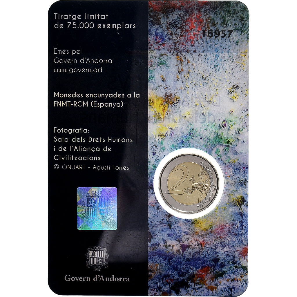 Andorre, 2 Euro, BU, 2018, Madrid, Bimétallique, FDC