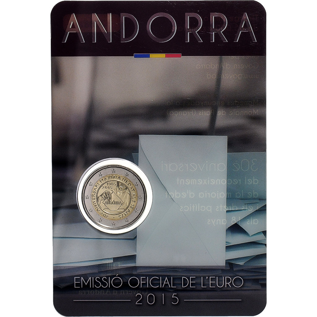 Andorra, 2 Euro, BU, 2015, Monnaie de Paris, Bimetálico, MS(65-70)