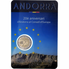 Andorra, 2 Euro, BU, 2014, Madrid, Bi-Metallic, MS(65-70)