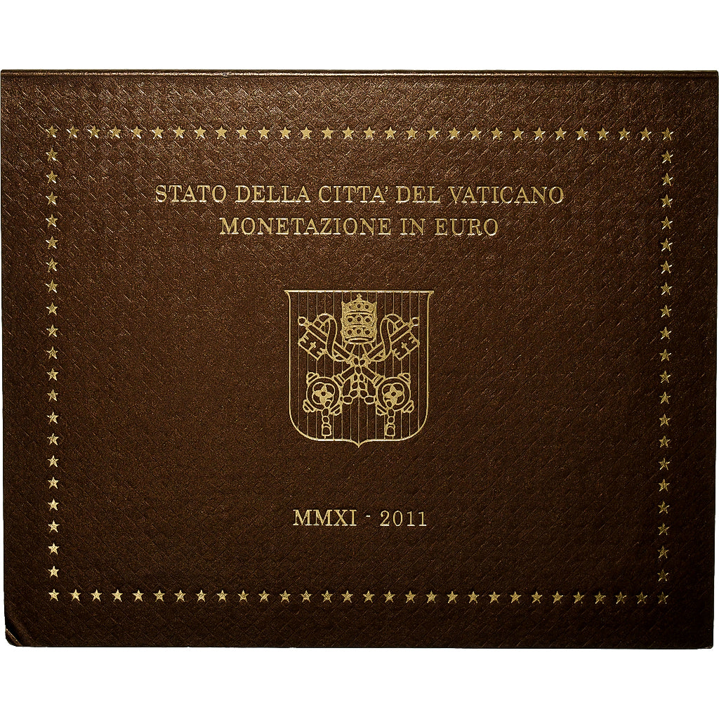 Watykan, Benedict XVI, 1 Cent to 2 Euro, BU, 2011, Rome, ND, MS(65-70)