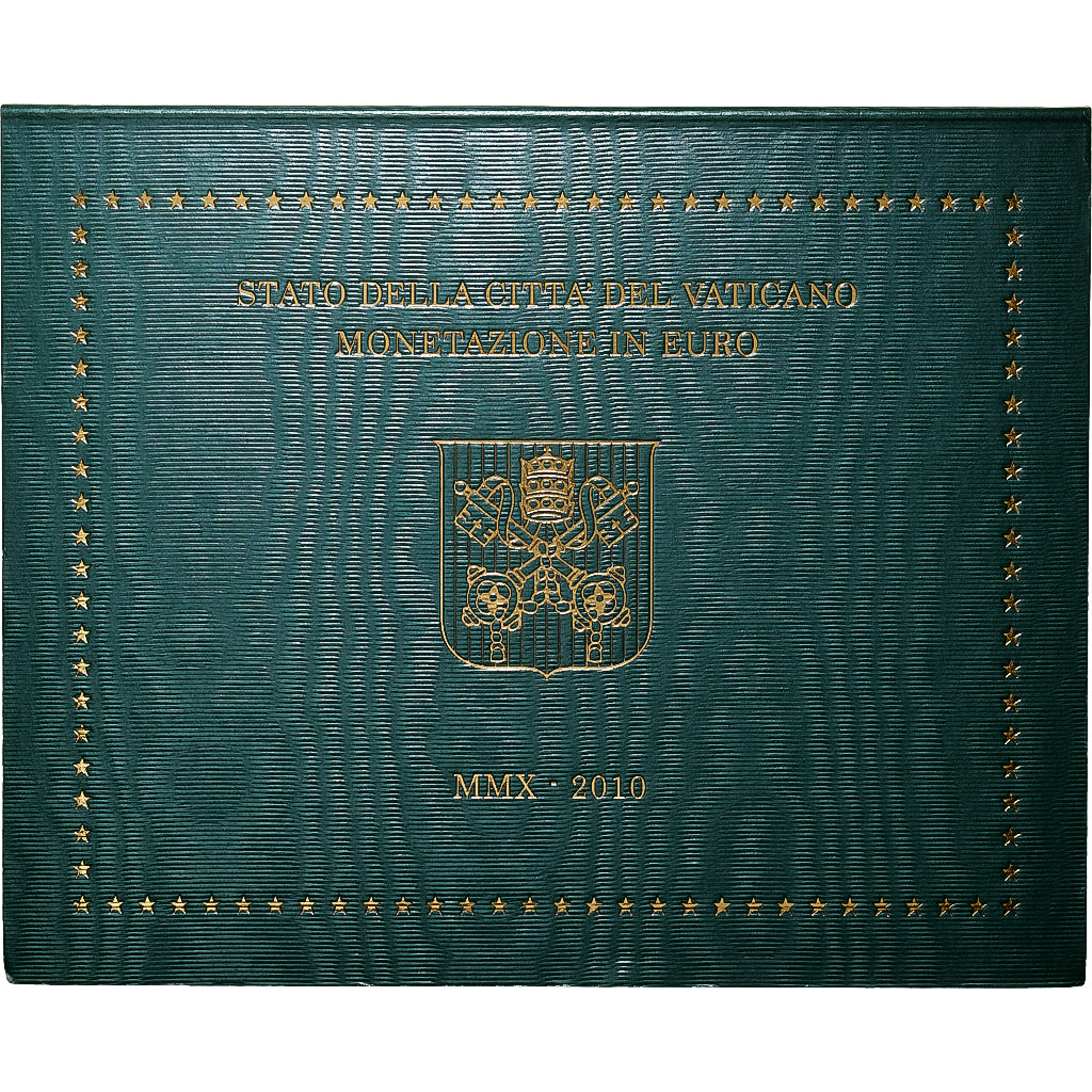 Watykan, Benedict XVI, 1 Cent to 2 Euro, BU, 2010, Rome, ND, MS(65-70)