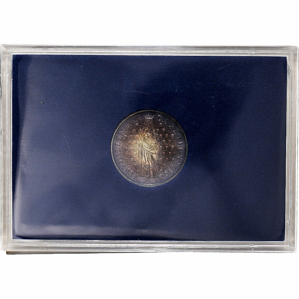 France, 10 Francs, Millénaire Capétien, 1987, Monnaie de Paris, BU, Silver