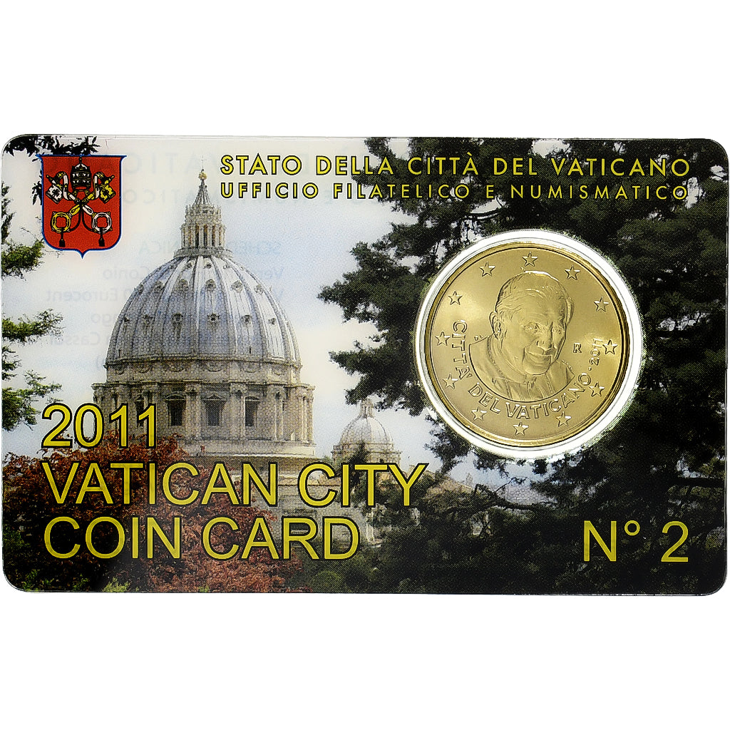 Vatican, Benedict XVI, 50 Euro Cent, 2011, Rome, Nordic gold, MS(65-70)