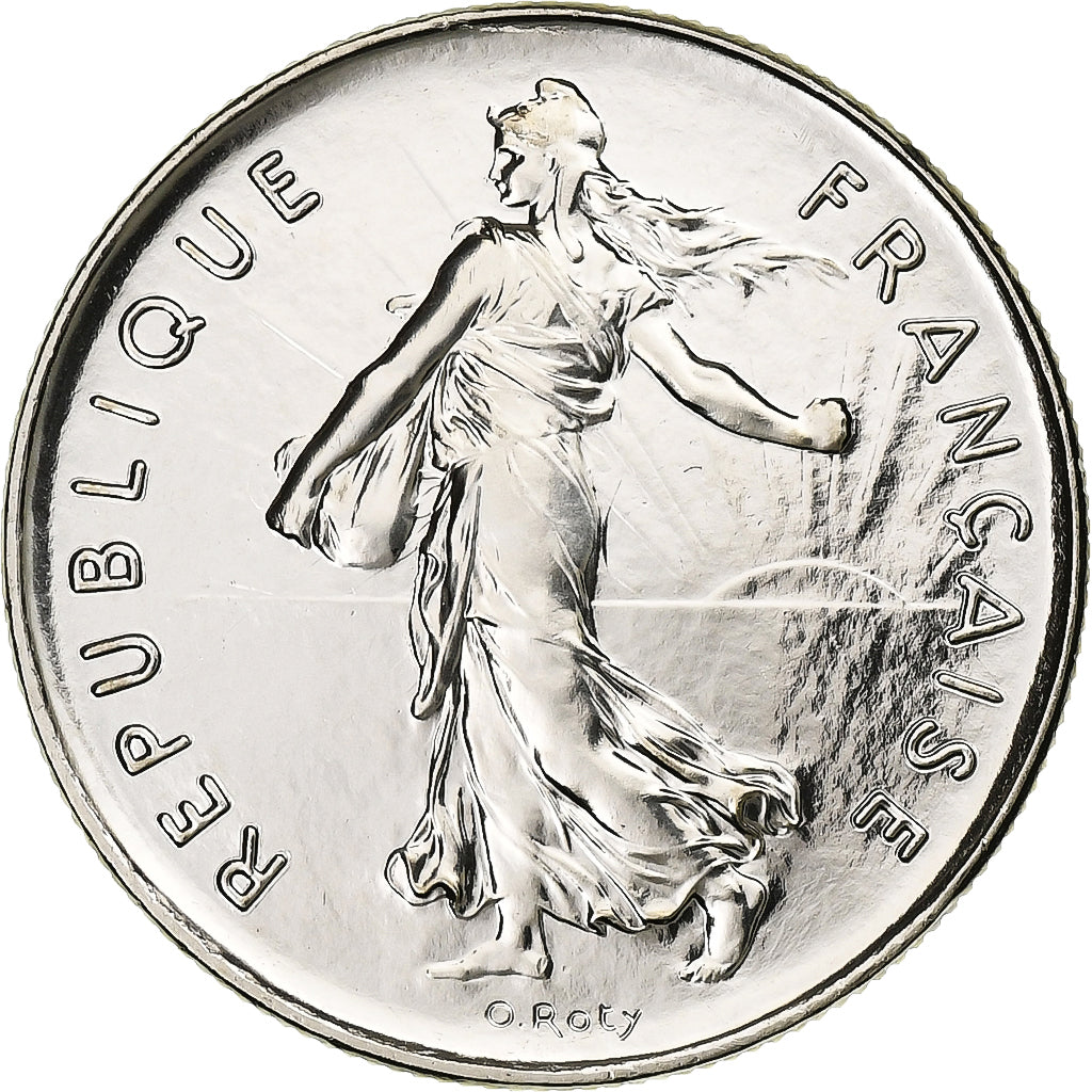 França, 5 Francs, Semeuse, 2000, MDP, BU, Cuproníquel, MS(65-70), Gadoury:771