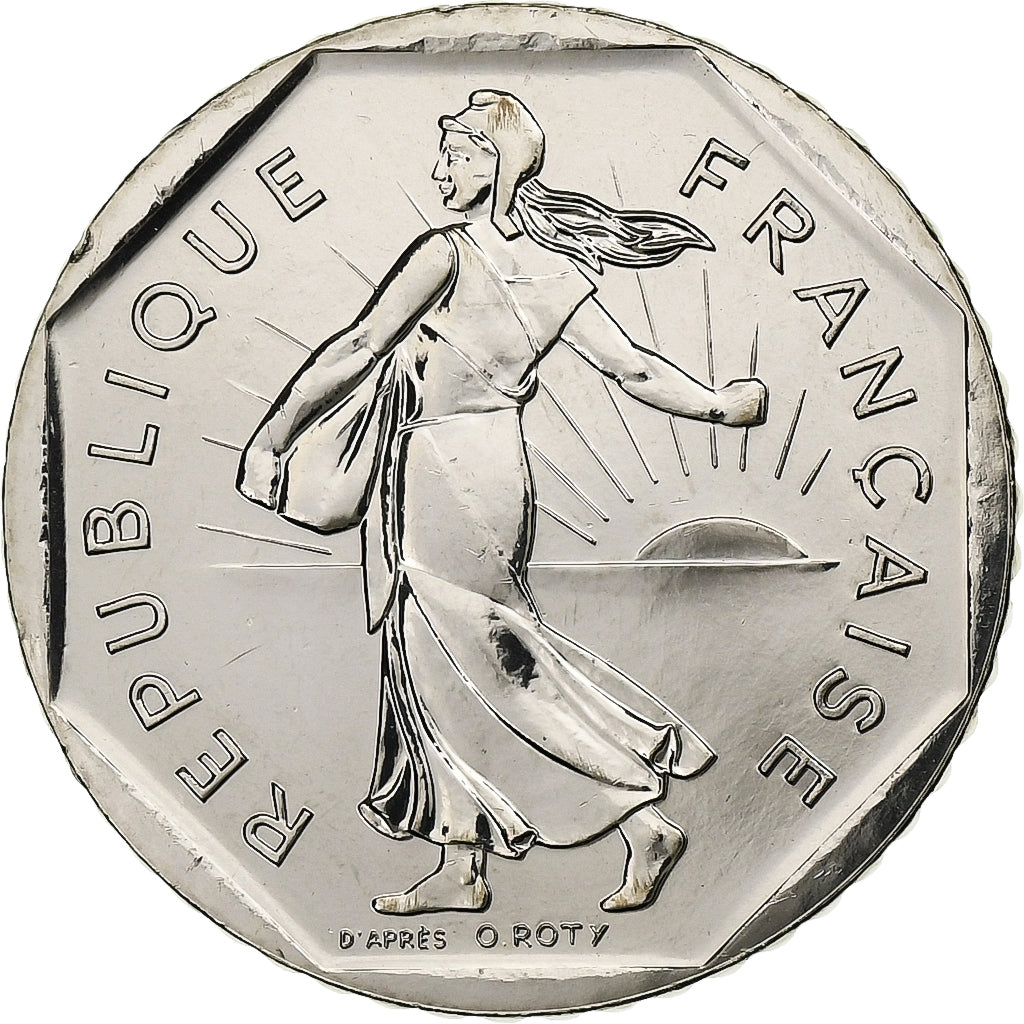 Frankreich, 2 Francs, Semeuse, 2000, MDP, BU, Nickel, STGL, Gadoury:547