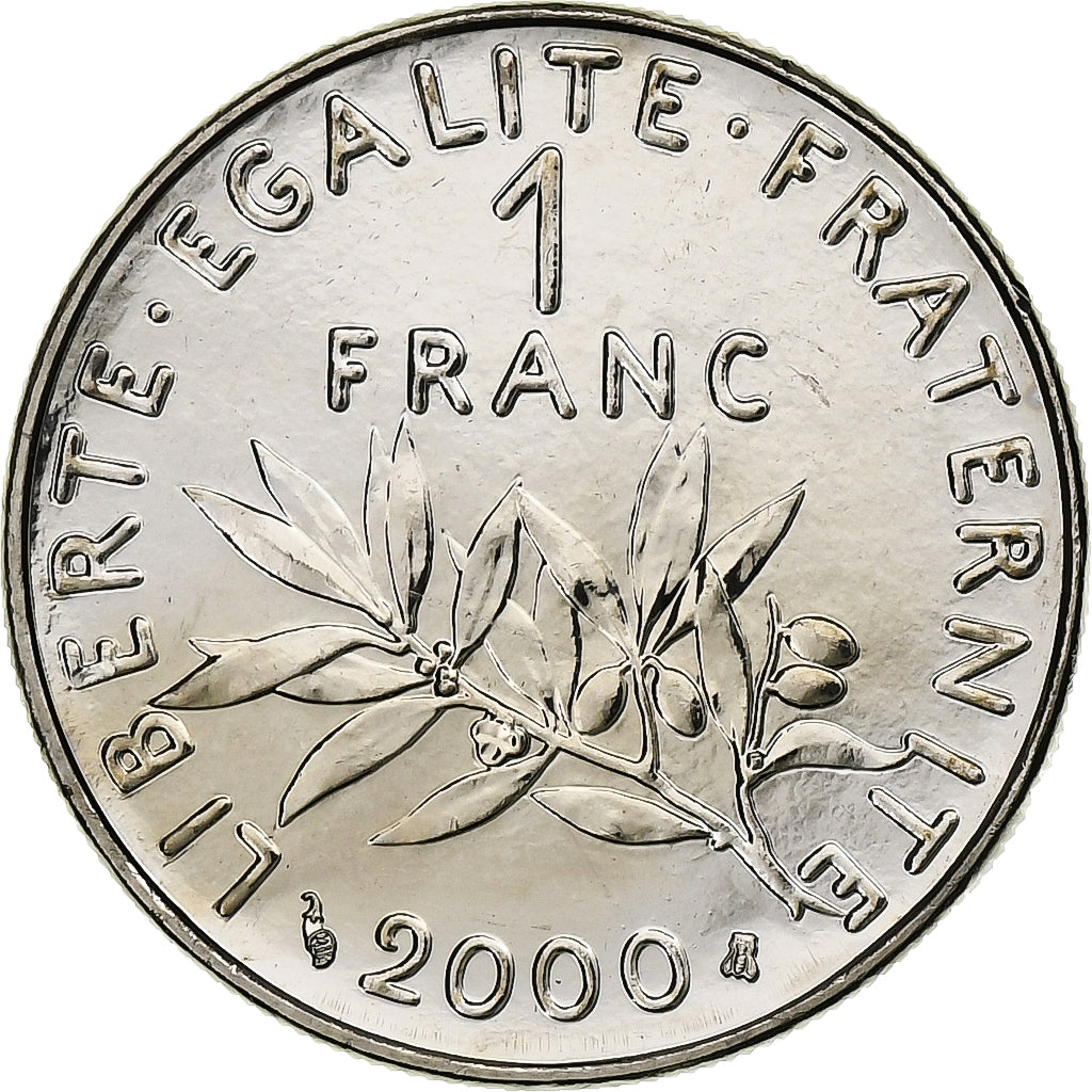 Francia, Franc, Semeuse, 2000, MDP, BU, Nichel, FDC, Gadoury:474, KM:925.1