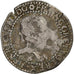 Frankrijk, Henri III, 1/2 Franc au col plat, 1587, Rouen, Zilver, FR