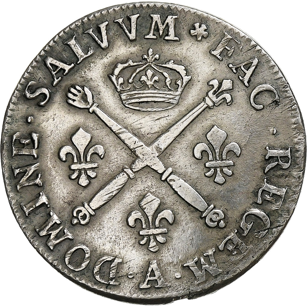França, Louis XIV, 20 Sols aux insignes, 1707, Paris, Prata, AU(50-53)