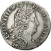 Francja, Louis XIV, 10 Sols aux insignes, 1707, Srebro, EF(40-45), Gadoury:133
